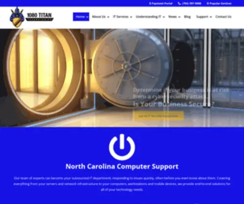 1080Titan.com(Managed IT Services &amp; IT Support) Screenshot