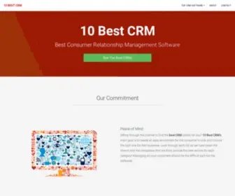10Bestcrm.com(10 Best CRM's goal) Screenshot