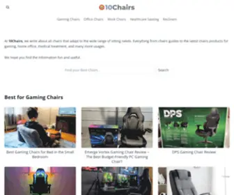 10Chairs.com(Best Chairs Reviewed and Buying Guide) Screenshot