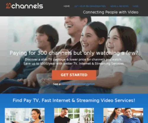 10Channels.com(FIND YOUR VIDEO SERVICE) Screenshot