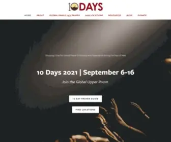 10Days.net(10 Days of Prayer) Screenshot