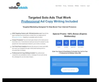 10Dollarsoloads.com(Opt-In Solo Ads) Screenshot