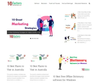 10Factors.com(Best Your Online Business at Startup Speed) Screenshot