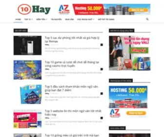 10Hay.com(Top 10 Việt Nam) Screenshot