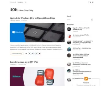 10IT.pl(Łukasz Chłap IT blog) Screenshot