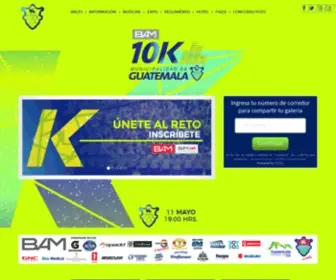 10Kguate.com(10k Nocturna Municipalidad de Guatemala) Screenshot