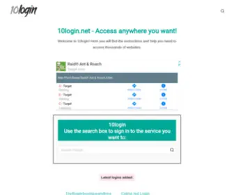 10Login.net(10 Login) Screenshot