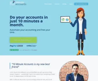 10Minuteaccounts.com(The #1 Accounting Software for eBay Sellers) Screenshot