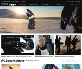 10Peaksgloves.com(Innovative Winter Sports Gloves) Screenshot