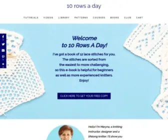 10Rowsaday.com(10 rows a day) Screenshot