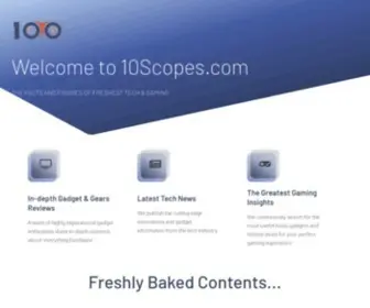 10Scopes.com(The Facts and Figures of Freshest Tech & Gaming) Screenshot