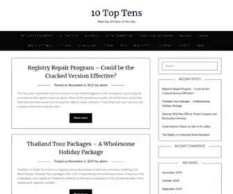 10Toptens.com(Best Lists) Screenshot