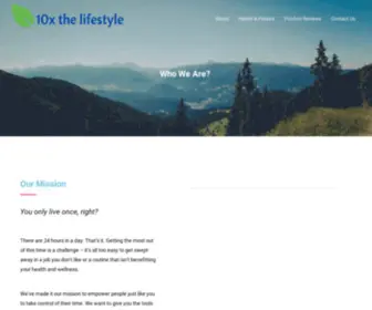 10Xthelifestyle.com(Home) Screenshot