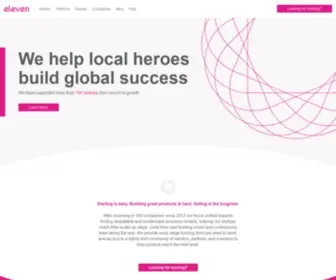11.me(We empower local heroes to build global success. Eleven) Screenshot
