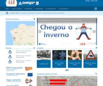 112Galicia.org(Portal Web Axega) Screenshot