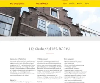 112Glashandel.nl(112 Glashandel) Screenshot