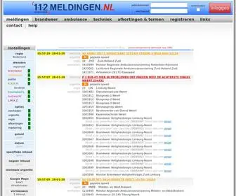 112Meldingen.nl(112 meldingen & P2000 alarmeringen van de hulpdiensten online volgen) Screenshot