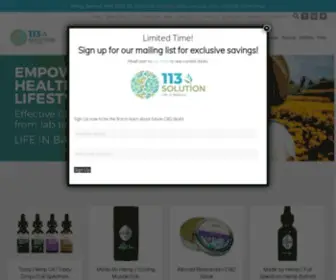 113Solutioncbd.com(HomeSolution CBD) Screenshot