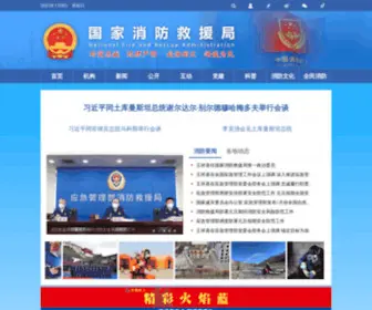 119.gov.cn(国家消防救援局) Screenshot