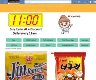 11Amkorea.com(Your World's Local Korean Grocery) Screenshot