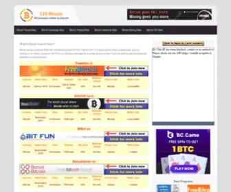 120Bitcoin.com(Earn Free Bitcoin Online) Screenshot