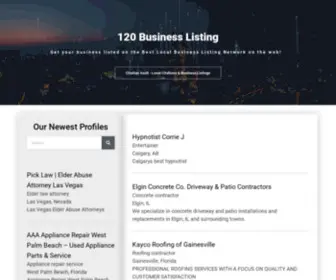 120Businesslisting.com(Local Businesses) Screenshot