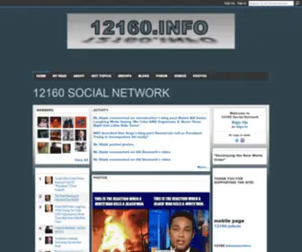 12160.org(12160 Social Network) Screenshot