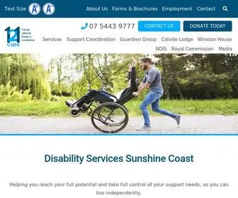 121Care.org.au(Disability Services Sunshine CoastCare) Screenshot