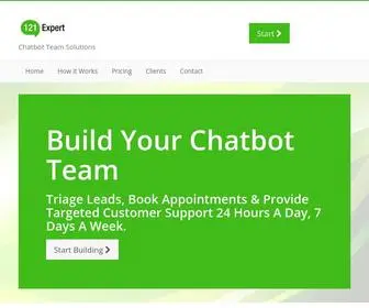 121Expert.com(Chatbot Team Solutions) Screenshot