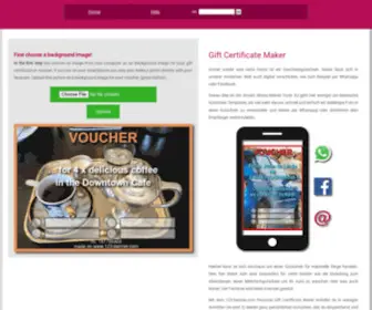 123-Banner.com(Gift Certificate Maker) Screenshot