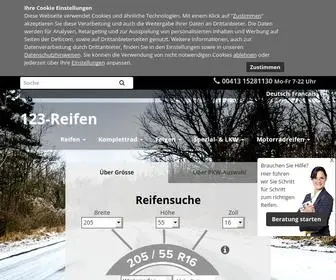 123-Reifen.ch(Reifen online günstig kaufen @) Screenshot