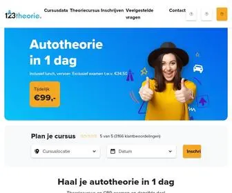 123-Theorie.nl(Bij ons slaag je gegarandeerd) Screenshot