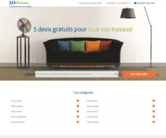 123-Travaux.fr(123 Travaux) Screenshot