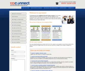 123Connect.co.uk(Domain Registration & Web Design Company) Screenshot