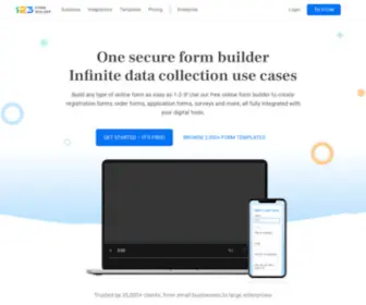 123Contactform.com(Free Online Form Builder) Screenshot