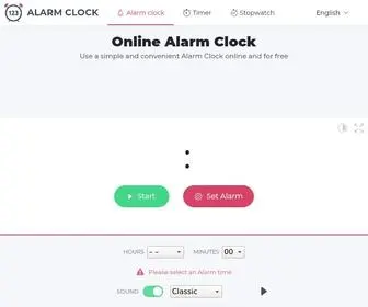 123Alarmclock.com(Set ⏰ an Alarm clock right in your browser. 123AlarmClock) Screenshot