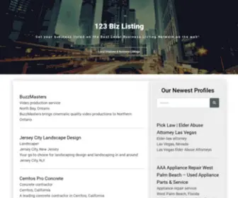 123Bizlisting.com(Local Business Directory) Screenshot