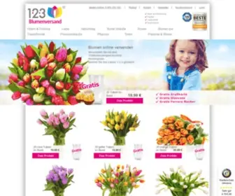 123Blumenversand.de(Blumen online verschicken auf) Screenshot