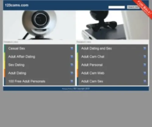 123Cams.com(Streaming web cam listing) Screenshot