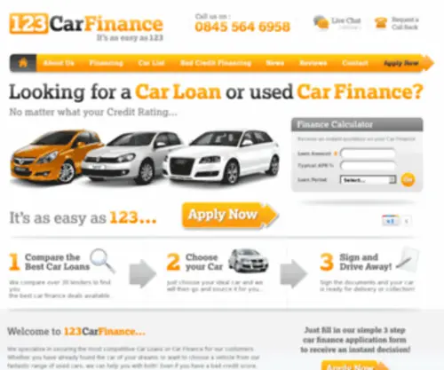 123Carfinance.co.uk(123 Carfinance) Screenshot
