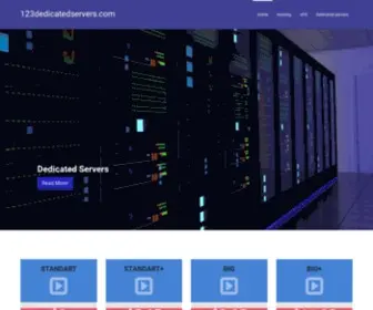 123Dedicatedservers.com(Выделенный сервер в) Screenshot