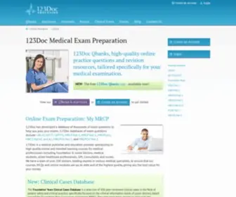 123Doc.com(MRCP, MRCS, MRCPCH Online Revision Courses) Screenshot