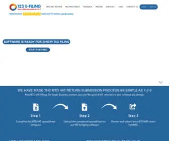 123Efiling.co.uk(Software for self assessment) Screenshot