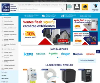 123Elec.com(Matériel électrique) Screenshot