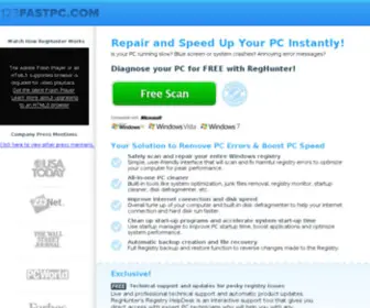 123Fastpc.com(Repair and Speed Up Your PC Instantly with RegHunter) Screenshot