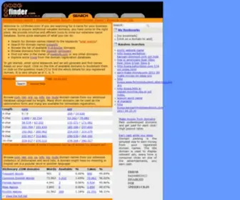 123Finder.com(Domain name generator) Screenshot