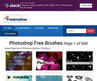 123Freebrushes.com(Download largest collection of free photoshop brushes for commercial use) Screenshot