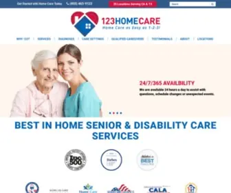 123Homecares.com(123 Home Care) Screenshot