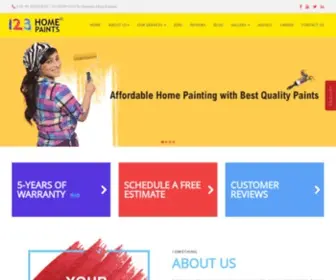 123Homepaints.com(Best home painting service company) Screenshot