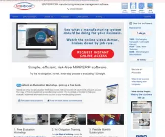 123Insight.com(MRP ERP Software) Screenshot